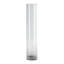 3" LED 3CCT Cylindrical Pendant Light, 12" Clear Glass And Matte White With Aged Brass Finish-1108051316-1108051326