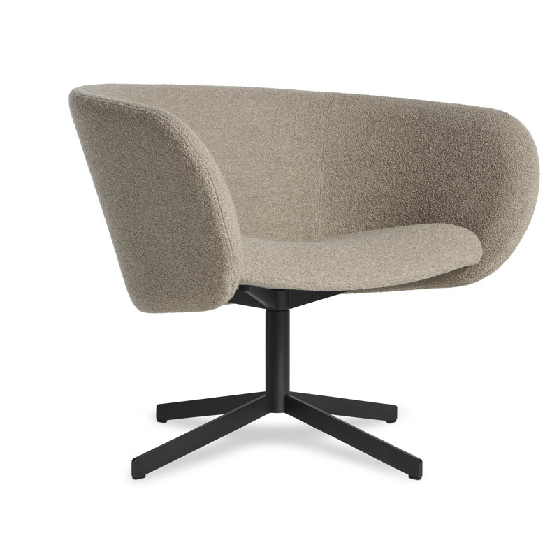 Fauteuil demi-tonneau, Viscose avoine Elora