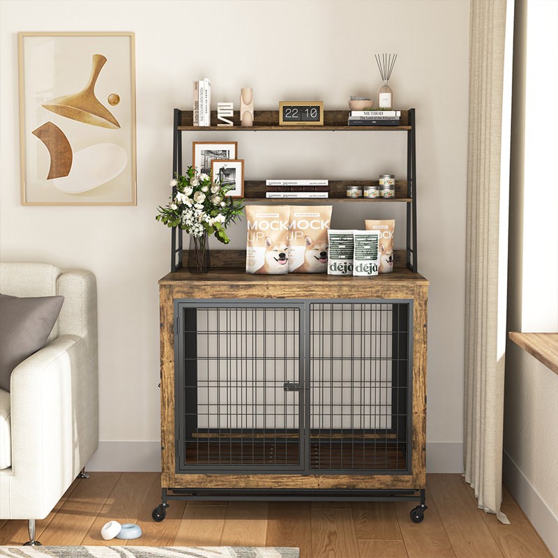 Caisse pour chien avec trois tablettes