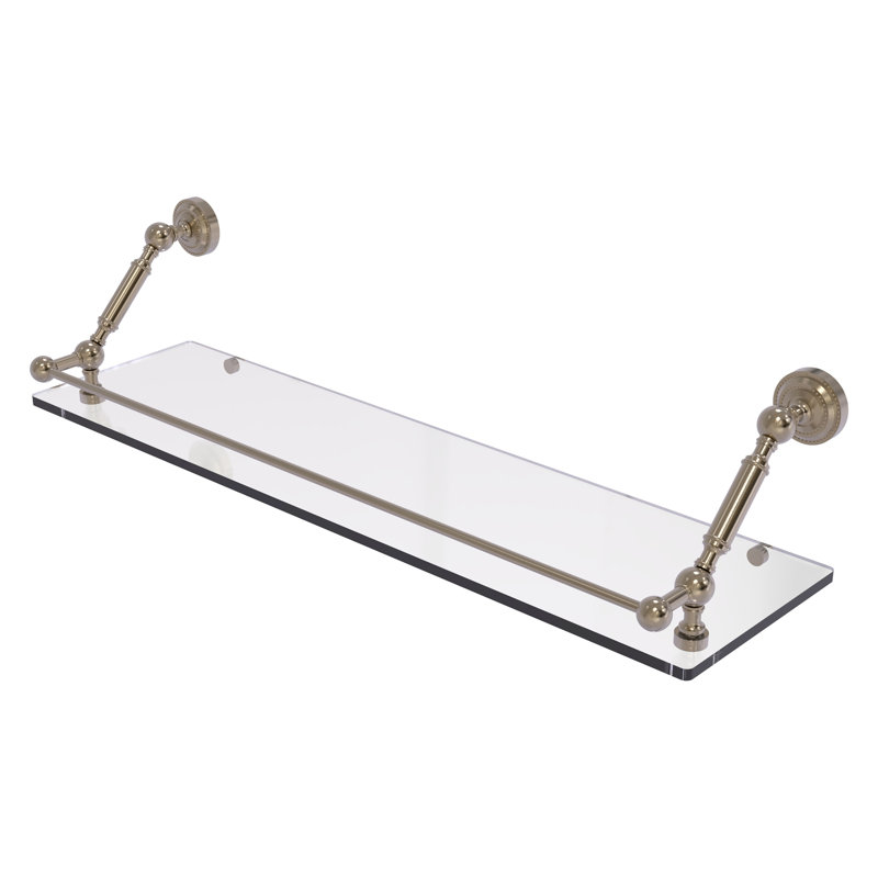 Tablette de support Marchmont, Étain antique, H 7,3 po x l 30 po x P 8,6 po