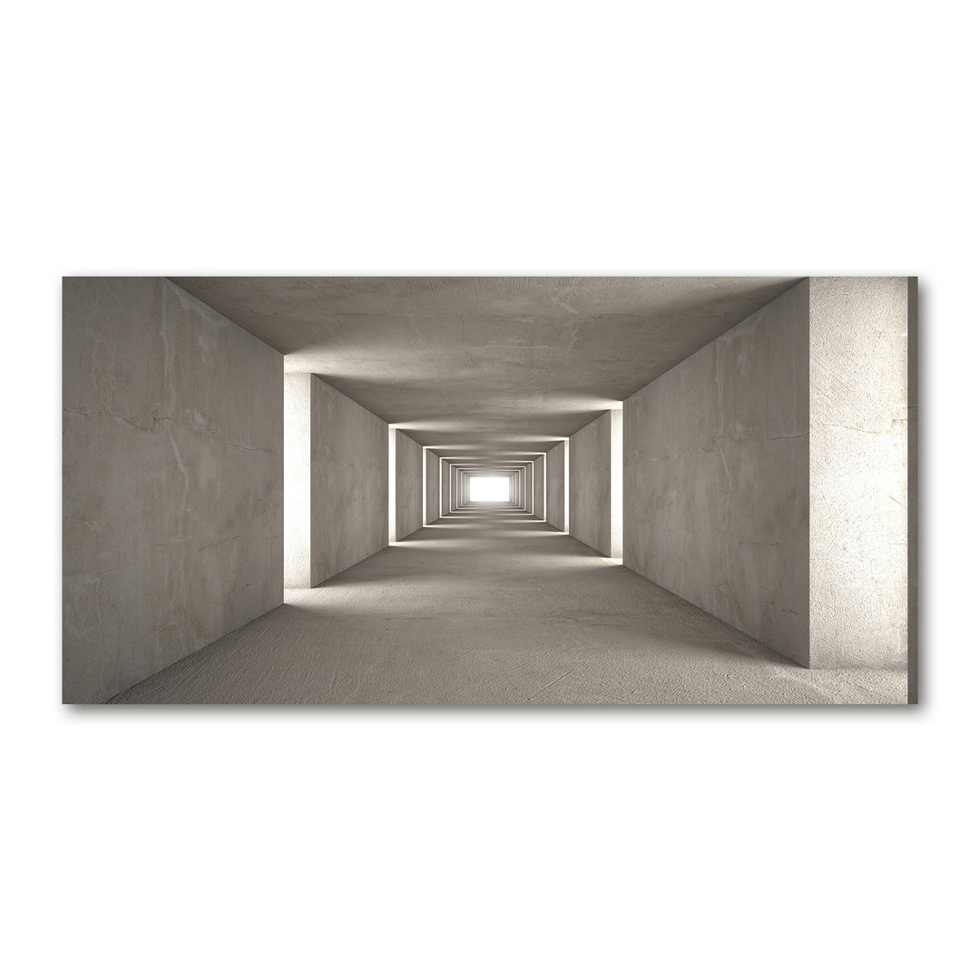 Concrete Tunnel - Kunstdrucke auf Leinwand - Wrapped Canvas