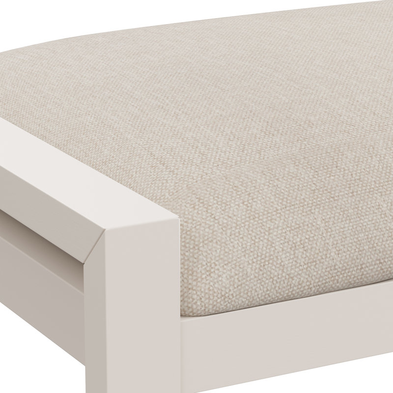 Tabouret de coiffeuse Adrian, Blanc