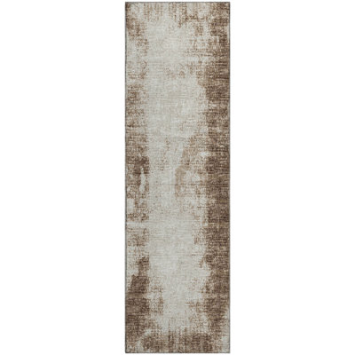 Premium Machine Washable Mayfield Brown Rug