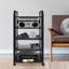 19.7" 5-Tier AV Media Stand Corner TV Entertainment Centre Stereo Components Storage Stand Movable Audio Media Stand