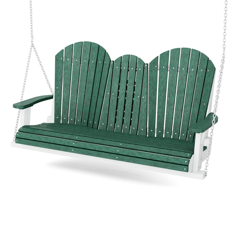 Balancelle 5 pi avec console Heritage, VERT GAZON / BLANC