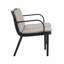 Causeuse d'extérieur pour terrasse, structure en PP noir avec coussin beige-1437992164-1437992171
