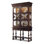 William And Mary Solid Wood Lighted Curio Cabinet