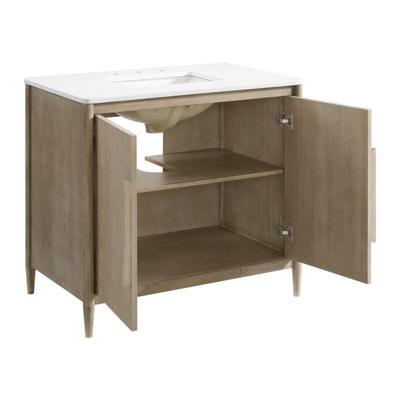 Alsup 36" Single Vanity With Quartz Countertop