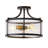 3-Light Matte Black Cylindrical Modern Iron Industrial Dimmable Ceiling Lamps