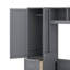 Grand lit escamotable avec placard et tiroirs-807873892