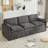 Upholstered 3-Seater Sofa, Oversized Comfy Cloud Sofa