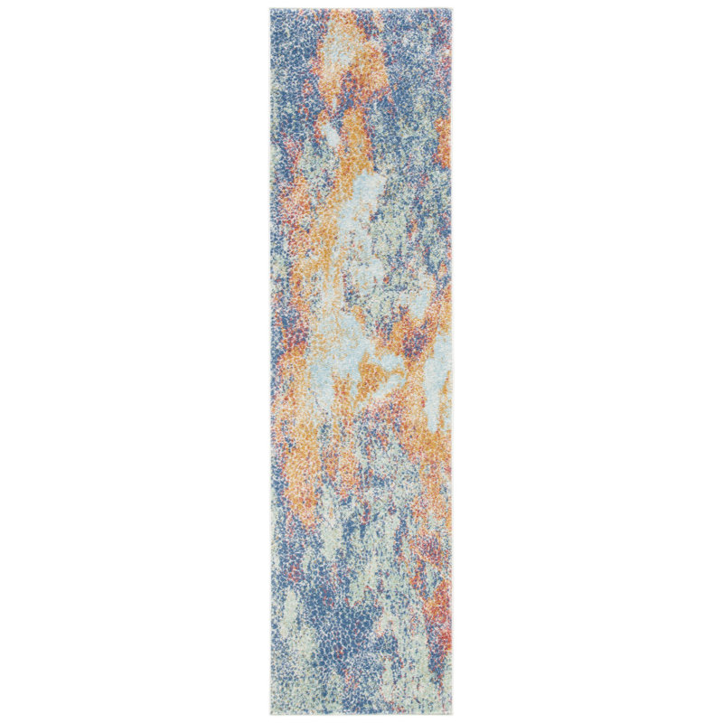 Tapis abstrait Adalgisa Performance, Tapis de couloir 2 pi x 8 pi