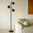 Jacob 64 in. Modern 3-Light Adjustable Standing LED Floor Lamp with 3 Metal Cone Shades-62954050