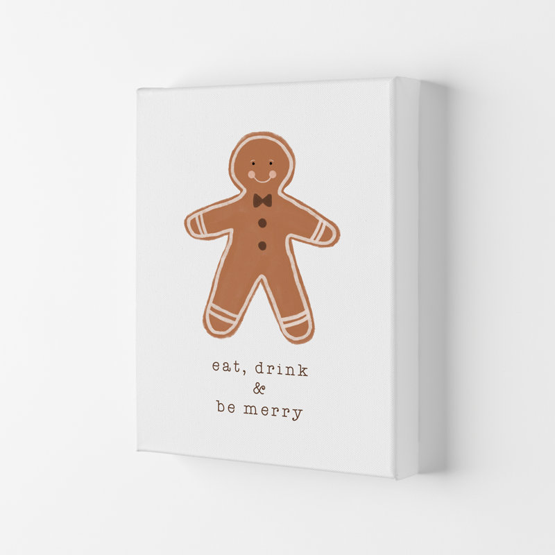 Eat Drink & Be Merry By Orara - Print, No Framed, 59cm H x 42cm W x 1cm D