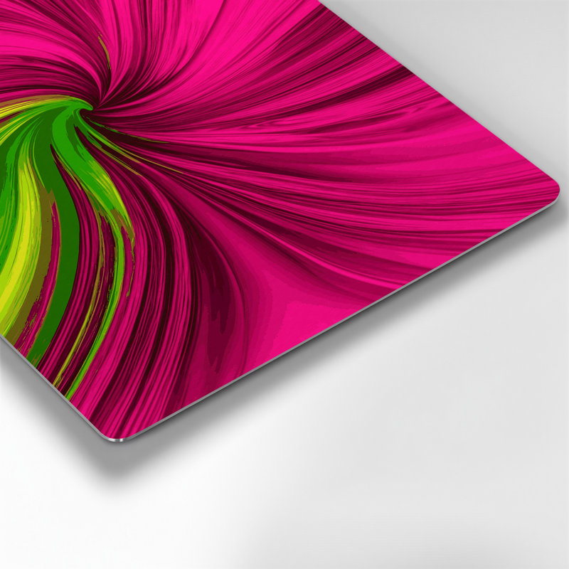 Gradient Abstract 83, art mural en métal rouge