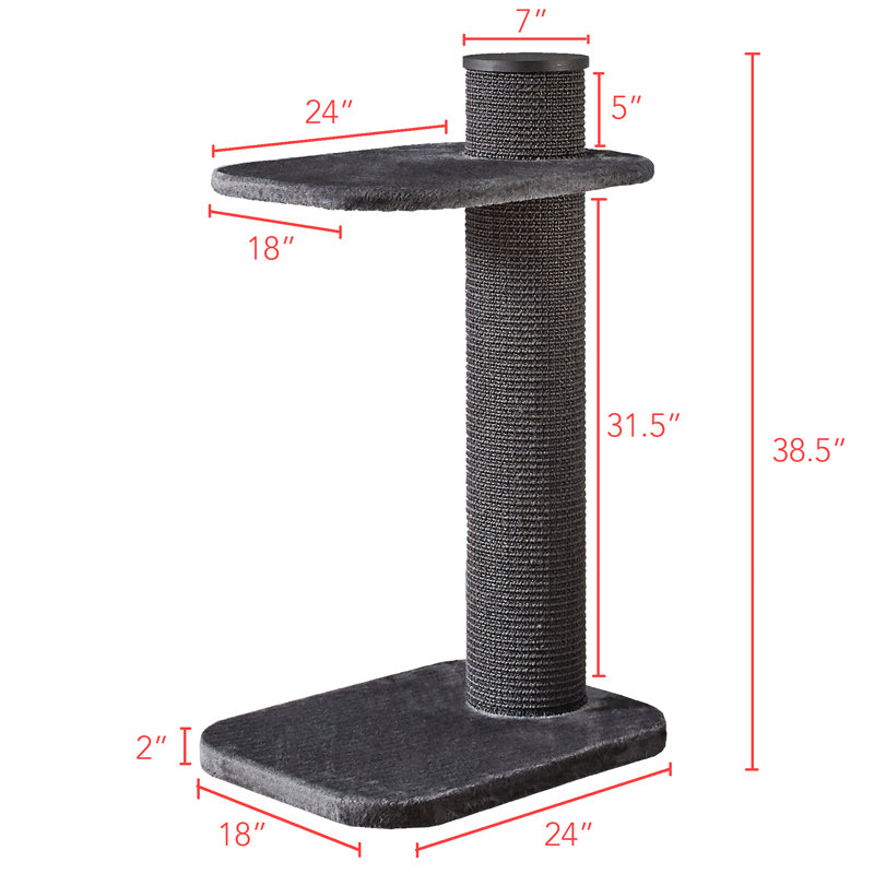Farrell 38.2'' H Cat Tree, Gray