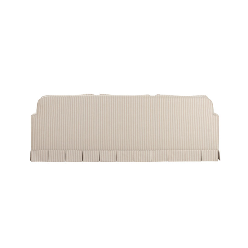 Pellicano 98'' Sofa, Beige Stripe Polyester