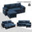 Vesna L-shape 81" Wide Space-Saving Sleeper Sofa Upholstered Pull-out Sofa Bed-95208152