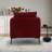 32.66" W Upholstered Velvet Accent Armchair-1113547651