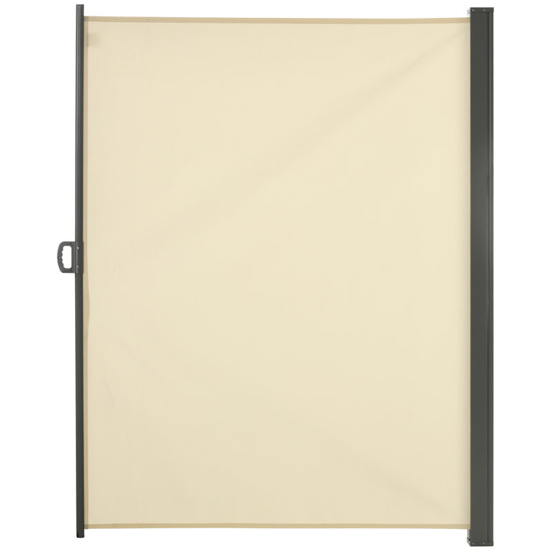 Auvent latéral rétractable l 9 pi 10 po x P 3 1/2 po crème