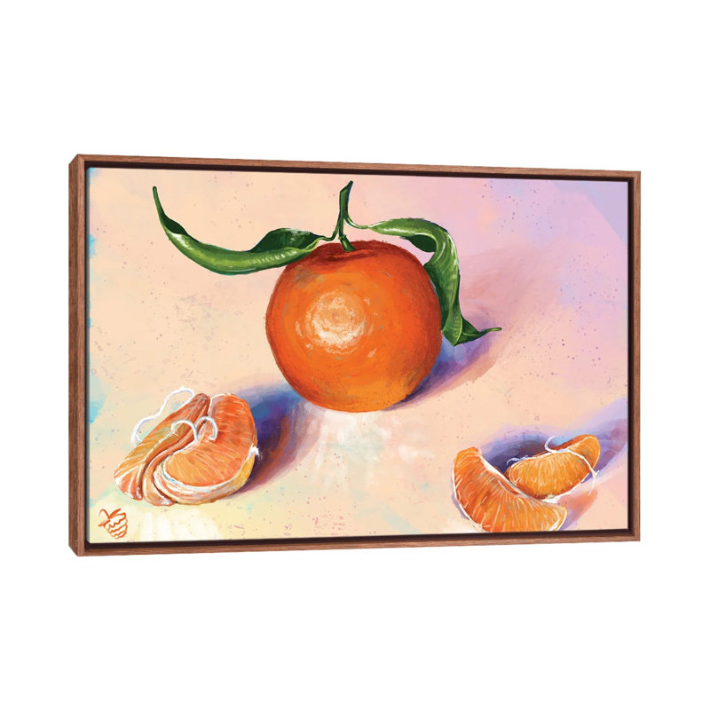 «A Tangerine Study», reproduction d'art murale encadrée, H 40 po x l 60 po, Reproduction encadrée sans passe-partout, Brun