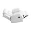 Élégant fauteuil inclinable blanc avec accoudoirs rembourrés-1174804813