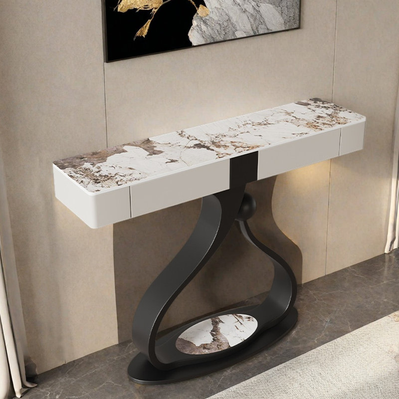 Console Italian Luxury, Ivoire ivoire, Noir