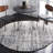 Mena Abstract Gray/Ivory Area Rug-812074606