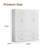 White Modern Style Bedroom Wardrobe - MDF Construction with 4 Drawers & Spacious Storage
