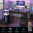 L - Shaped Gaming Desk With Led-533977237