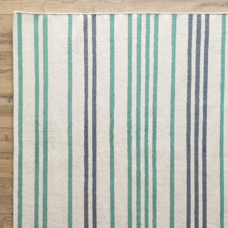 Kinney Wool Striped Indoor Rug, Rectangle 8' x 11'