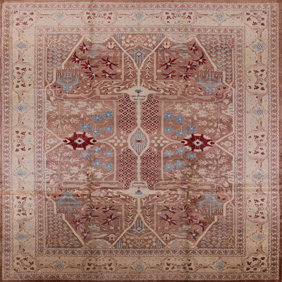 Tapis oriental rouge / beige Wauwinet
