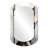 Golden Triangular Chevron - Abstract Geometric Asymmetrical Shapes - Modern Large Wall Mirror-2102285535