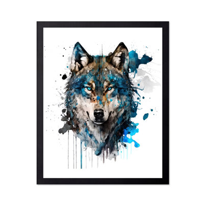 Aquarelle loup arctique