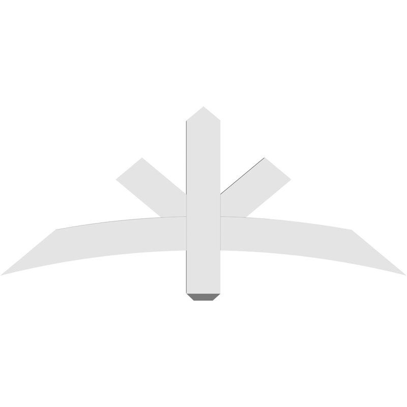 Support de pignon Alberta Alberta, H 20 po x l 48 po (pas: 10/12), P 2 po x F 4 po, PVC