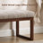 53" Wide Modern Upholstered End of Bed Bench with Wood Legs-124944550