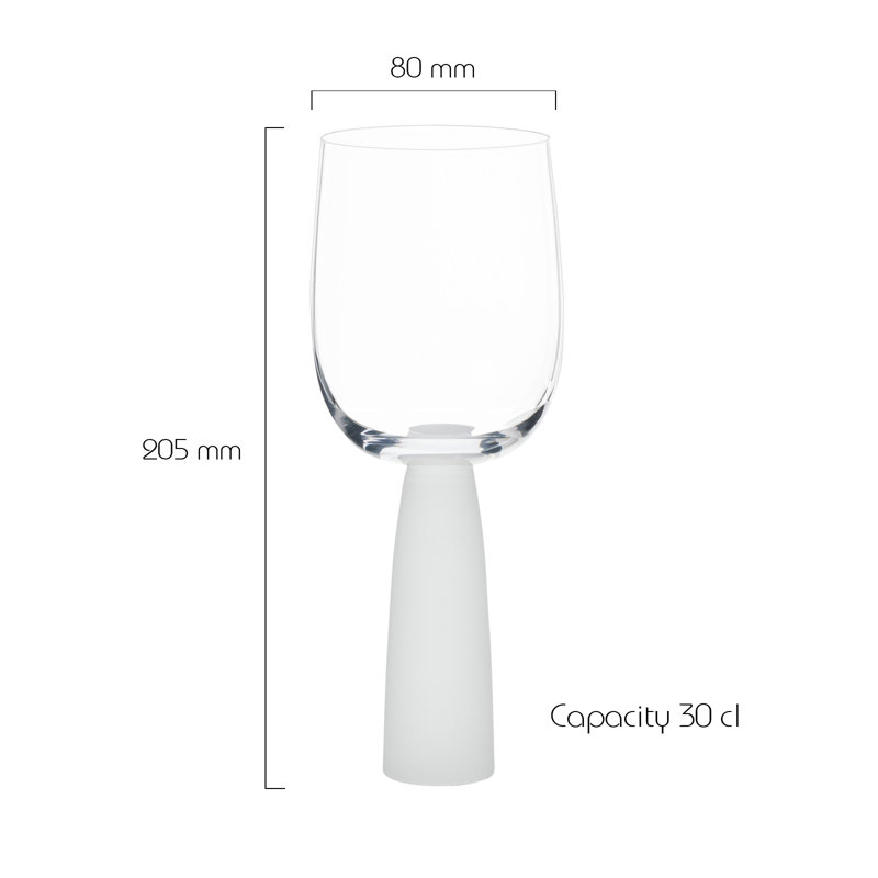 Oslo Wine Glasses, White