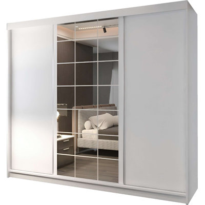 3 Door Manufactured Wood Wardrobe