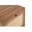 Table de chevet en rotin naturel avec 2 tiroirs
