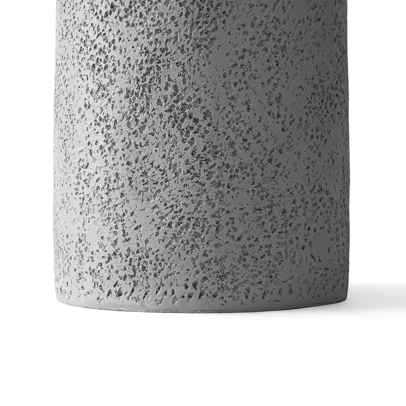 Table d'appoint Sleek Cylinder, Gris