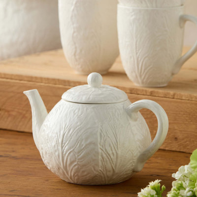 Théière Le Jardin Green Chou 3D - Théière en grès Heirloom Majolica