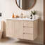 Meuble-lavabo mural simple flottant 36 po avec lavabo en céramique 36 po