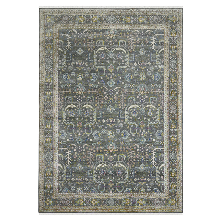 Bristol Hand Knotted Wool Geometric Area Rug