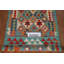 Tapis géométrique en laine Kilim
