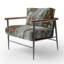 Fauteuil d'appoint rembourré géométrique Silver and Gold Expressions Of Freedom I-723750026