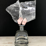 Selenite Handcrafted Glass and Stone Decorative Bottles