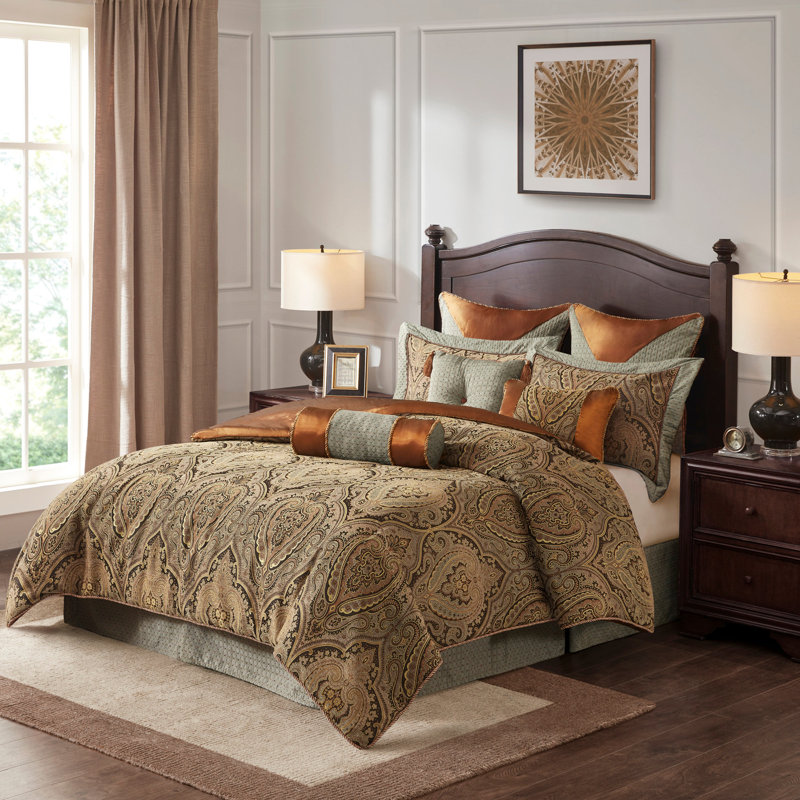 Ensemble d'édredon 10 pièces jacquard
