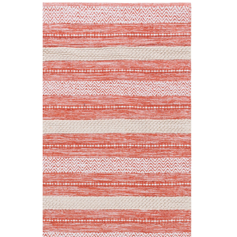 Fransien 976 Area Rug In Orange / Ivory, Rectangle 5' x 8'