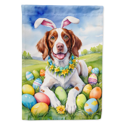 Easter Egg Hunt Double Sided 40'' H x 28'' W Polyester Easter House Flag