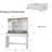 43" Farmhouse Vanity – Lighted 3-Color Mirror, Touch-Dim, Slide-Top Drawer, Hair-Dryer Shelf, Pure-White MDF Finish